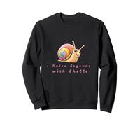 Rainbow Snail Lover Gift - I Raise Legends with Shells Sweatshirt