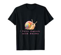 Rainbow Snail Lover Gift - I Raise Legends with Shells T-Shirt