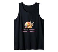 Rainbow Snail Lover Gift - I Raise Legends with Shells Tank Top