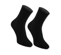 Rainbow Socks - 1 pair of DIABETIC Elastic Cotton Socks for SWOLLEN FEET, Black M