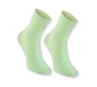 Rainbow Socks - 1 pair of DIABETIC Elastic Cotton Socks for SWOLLEN FEET, Green XS