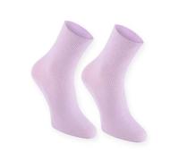 Rainbow Socks - 1 pair of DIABETIC Elastic Cotton Socks for SWOLLEN FEET, Purple XS