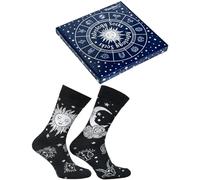 Rainbow Socks - Astrology Box Socks - Men Women Socks Gift for Zodiac Signs and Astrology Enthusiasts - 1 Pair - Size 7.5-11