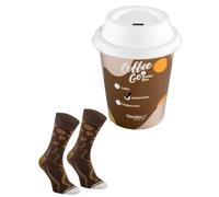 Rainbow Socks - Coffee To Go Socks Women Men - Americano - 1 pair - Size 7,5-11