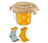 Rainbow Socks - Honey Jar Socks Women Men - 2 Pairs - Size 4-7