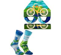 Rainbow Socks - Men Women Novelty Bicycle Socks - Funny Gift for Bicycle fan - 1 Pair - Size UK 4-7 EU 36-40