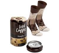 Rainbow Socks - Men Women Novelty Funny Iced Coffee Can Socks - 1 Pair - Size 4-7