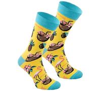 Rainbow Socks - Men Women Novelty Party Ankle Socks - 1 Pairs - Flamingo - Size 4-7