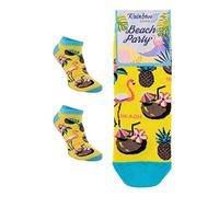 Rainbow Socks - Men Women Novelty Party Sneaker Socks - 1 Pairs - Flamingo - Size 4-7