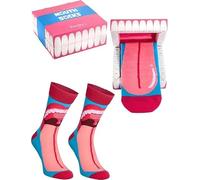 Rainbow Socks - Mouth Box Socks - Women's Men's Novelty Gift Dental Socks for Dentists - 1 Pair - Size 7.5-11