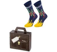 Rainbow Socks - Rainbow S(T) ock Exchange Box - Women Men Stock Exchange Stocks Novelty Gift Gift Socks for Financier Investor Trader Businesswoman Businessman - 1 Pair - Size 7.5-11