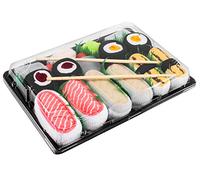 Rainbow Socks - Woman Man Sushi Socks Box Tamago Butterfish Salmon 2x Maki - 5 Pairs