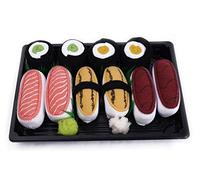Rainbow Socks - Woman Man Sushi Socks Box Tamago Tuna 3x Maki - 5 Pairs - Size 7,5-11