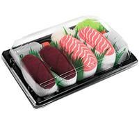 Rainbow Socks - Woman Man Sushi Socks Box Tuna Salmon - 2 Pairs - Size 7,5-11