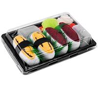 Rainbow Socks - Woman Man Sushi Socks Box Tuna Tamago - 2 Pairs - Size 4-7