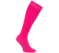 Rainbow Socks - Women Men Colourful Cotton Knee High Socks - 1 Pair - Pink - Size 6,5-8