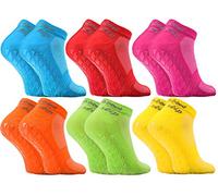 Rainbow Socks - Women Men Colourful Cotton Short Trainer Sport Socks ABS - 6 Pairs - Multicolor - Size UK 8,5-9,5 / EU 42-43