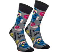 Rainbow Socks- Women Men Cops Policeman Funny Socks - 1 Pair - Size UK 4-7 EU 36-40