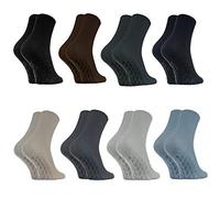 Rainbow Socks - Women Men Cotton Diabetic Elastic Loose Non Slip Socks - 8 Pairs - Classic Colours - Size EU 36-38 / UK 4-6 / US 5.5-7
