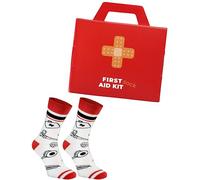 Rainbow Socks - Women Men Funny First Aid Socks Box - Novelty Gift for Nurses and Doctors - 1 Pair - Size UK 7,5-11 EU 41-46