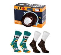 Rainbow Socks - Women Men Novelty Camera Socks 2 Pairs - Size 4-7