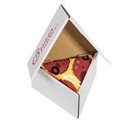 Rainbow Socks - Women Men Pizza Socks Box - Pepperoni - 1 Pair - Size 12-14