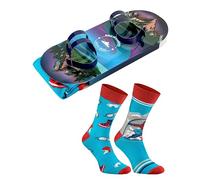 Rainbow Socks- Women Men Snowboard Funny Socks - Novelty Gift for Winter Sports Fan- 1 Pair - Size UK 7,5-11 EU 41-46