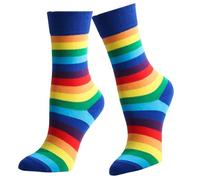 Rainbow Socks Women Mens Socks Lgbtq Accessories Seamless Toe Colourful Breathable Cotton Pride Socks Calf Socks Gay Lesbian Pride Gifts Toe Unisex