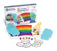 Rainbow Sorting Set, 37-Piece, Fine Motor Skills, Sorting, Patterning, Addition Skills, Toddler Learning Toys, Baby