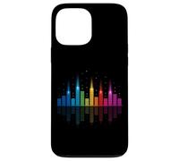 Rainbow Sound Wave City Skyline Music Equalizer Case for iPhone 13 Pro Max