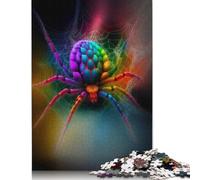 Rainbow Spider Web Art Puzzles for Adults 1000 Pieces Puzzles for Adults & Teenager Age 12 Years Up Christmas Eve Gifts 1000pcs (38x26cm)