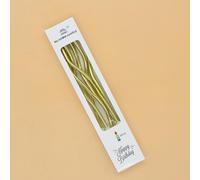 Rainbow Spiral Birthday Candles, Curved Design, Decorative Cake Candles, Multicolour (Golden)