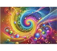 Rainbow Spiral Puzzles 120 for Adults,jigsaw puzzles for adults 120 Pieces Puzzle Home Challenging Educational Games Home Decoration puzzle Gifts