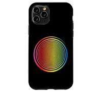 Rainbow Spiral Swirl Self Hypnosis Optical Illusion Rainbow Case for iPhone 11 Pro