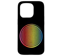 Rainbow Spiral Swirl Self Hypnosis Optical Illusion Rainbow Case for iPhone 15 Pro