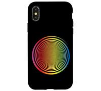 Rainbow Spiral Swirl Self Hypnosis Optical Illusion Rainbow Case for iPhone X/XS