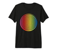 Rainbow Spiral Swirl Self Hypnosis Optical Illusion Rainbows Premium T-Shirt