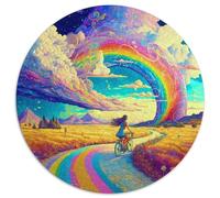 Rainbow Spirit 1000 Pieces Science Fiction Jigsaw Puzzles For Adults Family Challenge Toys Stress Relieving Entertainment Exercise The Memory of The Brain for Adults And Kids, Age 12 Years Up 1000pcs