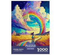 Rainbow Spirit Jigsaw Puzzles Puzzles for Adults Kids. 1000 Pieces Impossible Challenge Toy Educational Game Home Decoration for Educational Games Gifts 70x50cm/1000pcs