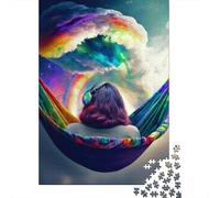 Rainbow Spirit Puzzles 1000 Pieces Wooden Puzzles for Adults And Teenager Family Game Christmas Eve Gifts 1000pcs (38x26cm)