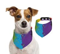 Rainbow Splat Lgbt Pride,Pet Bib Scarf Cats Dog Bandana Dogs Towel Bib Adjustable Pet Scarf,S