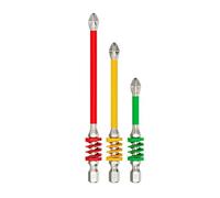 Rainbow Spring Bits Magnetic Slip Design Universally Standard Handles Spring,2025 Bit, Pcs Slip nti-Slip Hexagonal Spring Slip Set Layer Magnetic Slip Set Drill Head Bit Phillips Phillips