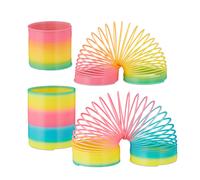 Rainbow spring Colourful Spiral Neon Durable Rainbow Slinky Magic Spring Toy