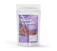 Rainbow Sprinkles, 200g, Colourful Cake Decorations for Cupcakes, Cookies, Doughnuts & Ice Cream, Baking Toppings for Kids' Parties & Celebrations
