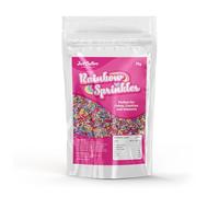 Rainbow Sprinkles, 75g, Colourful Cake Decorations for Cupcakes, Cookies, Doughnuts & Ice Cream, Baking Toppings for Kids' Parties & Celebrations