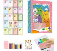 Rainbow Squeeze Art Kit, 2026 Upgrade Magic Rainbow Scratch Paper Art Set,DIY Creative Painting Kit,Colorful Scratchboard Art Supplies, Fun Creative Drawing Experience for Kids,Family Parties