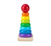 Melissa & Doug Rainbow Stacker | Developmental Toy | Motor Skills | Problem Solving | 18 Months | Gift for Boy or Girl