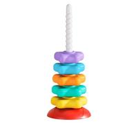 Rainbow Stacking Rings Toy - Star Shape Tower Spinner, Sensory Educational Baby Toy for 6+ Months, Colorful Stacker Set | Cognitive Skill Development, Fine Motor Coordination Play Gift