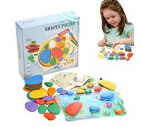 Rainbow Stacking Stones - Sorting and Balancing Educational Toy Set, Colorful Learning Stacking Blocks | Toys for Kids Boys Girls Ages 3 4 5 6 7 8 Years Old