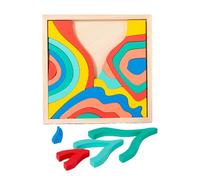 Rainbow Stacking Wooden Blocks,Wooden Kids Toys - Kids Nesting Blocks - For Preschool Homeschooling Educators Family And Group Activities Birthday Parties